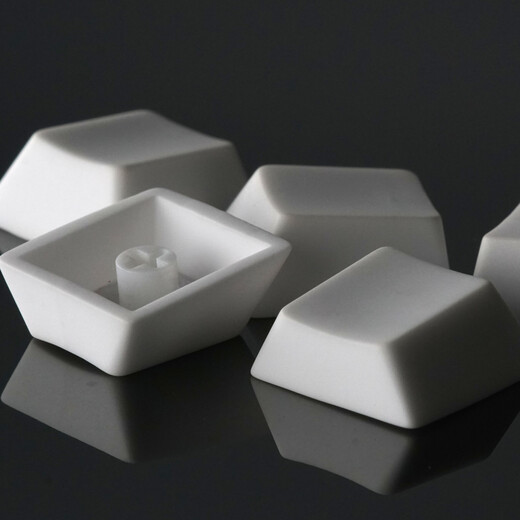 汇瀚R1 1U白陶瓷制 陶瓷键帽 个性键帽 手工键帽 十字轴体通用 R2，1U A键 位置