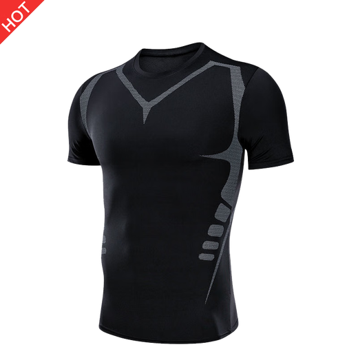 NIUKAILE sports t-shirt men's quick-drying short-sleeved ice silk summer half-sleeved tops loose fitness running basketball training clothes summer sci-fi short-sleeved L