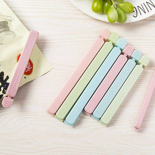 Enshousu kitchen food sealing clip strong sealing clip fresh-keeping clip plastic bag moisture-proof clip extended plastic sealing clip sealer moisture-proof thickened/large size 10 pieces