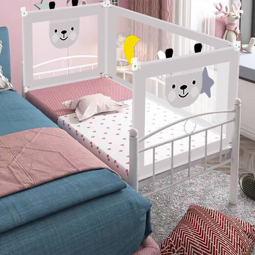 Angjifeng crib fence custom size children's spliced bed guardrail baby heightening 0.8 meters crib anti-fall bed 1M customized model (0.3-0.8) meters Remarks size