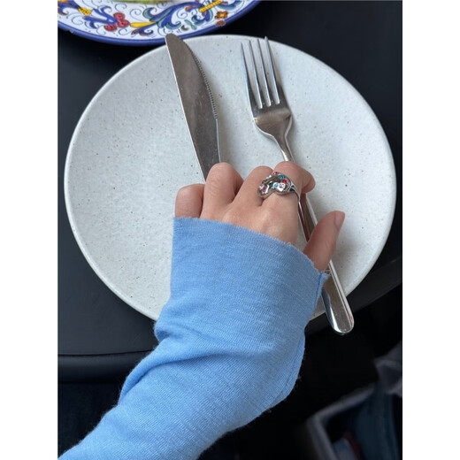 Tagi.Imagine Love Beating Colored Diamond Pendant Simple Niche Accessory Necklace Pendant/Open Ring Heart Beating Necklace