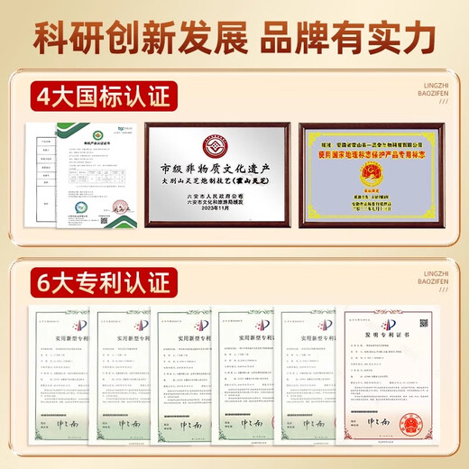 北京同仁堂破壁灵芝孢子粉增强免疫力搭扶正固本头道长白山袍子粉送礼盒营养 [5盒50袋]家人齐享健康常驻
