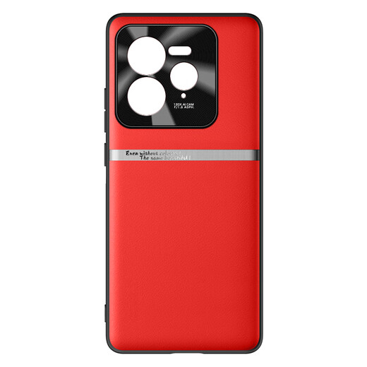 MLNew Real Me GT7PRO Mobiltelefon Fall RMX5010 Protective Case Real Me GT7 Racing Version Fashion Creative Mobile Case Anti-Fall-Schutzfall Anti-Schlupf-Metalllinsen-Anti-Fouling und Anti-Hand-Schweiß [Huaxia rot] mit Vollbildmodus voller transparenter, hochdefinierter, geschnittener Bildschirm-Softfilm Soft Film