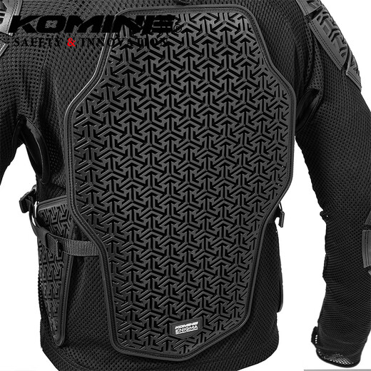 KOMINE SAFETY&INNOVATION越野摩托古风铠甲系列CE2级防摔全网眼高弹通风骑士护甲衣SK-844 黑色 S
