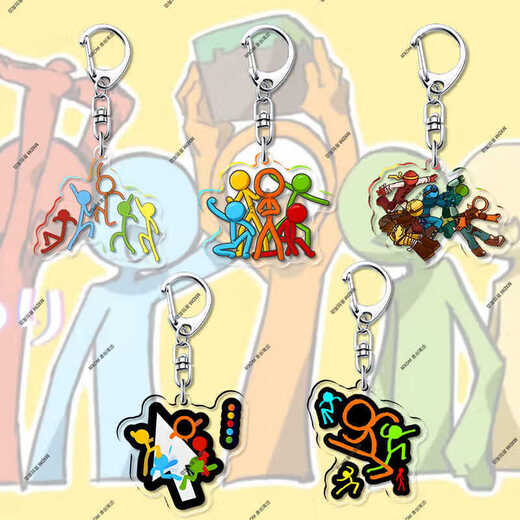 Stickman Alanbecker Peripheral Pendant vs animateur périphérique acrylique Keychain Creative Ornament Gift A829 5cm