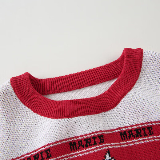 Disney (DISNEY) children's clothing children's girls woolen long-sleeved dress mesh New Year's red skirt 23 winter DB341RE02 red 120