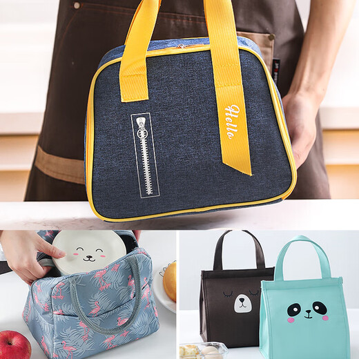 Sac d'isolation cialis avec sac de rangement de sac à main de riz sac à lunch Boîte à lunch Boîte de rangement épaissie de papier bento en papier d'aluminium