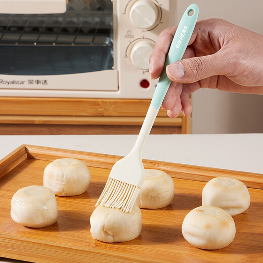 Baiji silicone oil brush scraper 2-piece set food grade scraper oil brush barbecue seasoning brush baking tool