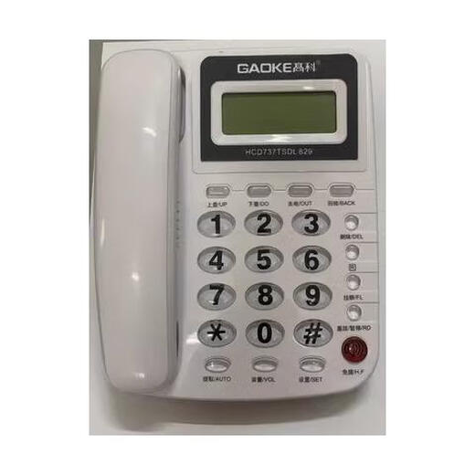 高科（GAOKE）高科GAOKE原装高科电话机 633B /807/829普通办公座机  大字键 双 高科829白色