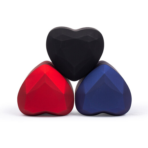 Yamanaka Yu Creative Heart Shape LED Light Jewelry Necklace Pendant Jewelry Packaging Box Proposal Ring Box Bracelet Necklace Gift Box Burgundy Ring Box Matte/Blue Light Black Lining