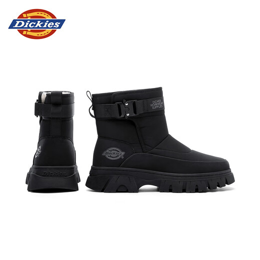 Dickies Botas de nieve Botas para hombres Winter New Men's Shoes Plus de algodón de terciopelo Botas Martin Botas de algodón engrosado de hombres Botas cálidas Black 41