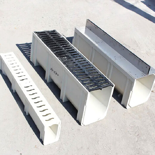 Lanmo Xinhong composite resin drainage ditch U-shaped groove 304 stainless steel cast iron cover 100*100*1000