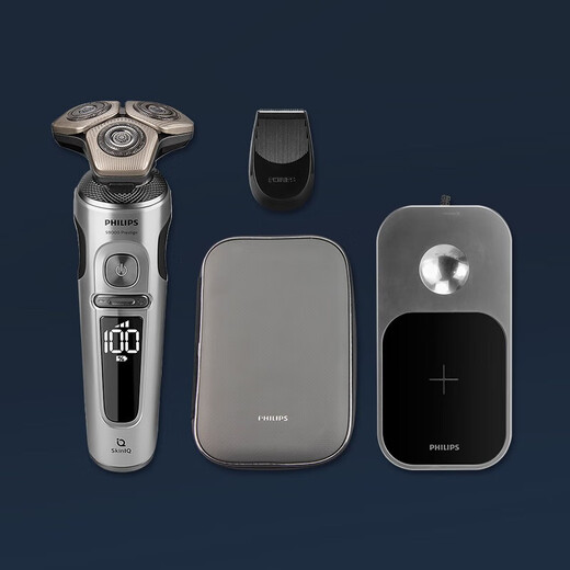Philips (Philips) Razor Electric Luxury 9 Serie SP9871/73/30 Gesamtmaschine importiert Rasiermesser Rasierbartmesser Licht Luxus 9 Serie SP9871 Kostenlose Nasenhaarvorrichtung + Rasierschaum