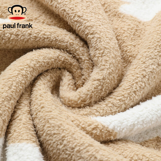 PAUL FRANK Big Mouth Monkey Winter Half Velvet Pajamas Women's Autumn and Winter Home Clothes Men's Coral Velvet Couples Can Wear Outside Home Suits