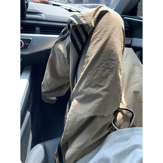 
Katuchi 07qwer striped ice silk cool pants for men in summer quick-drying loose trendy workwear sports mountaineering casual pants black 2XL [recommended 140-160Jin [Jin equals 0.5 kg]]