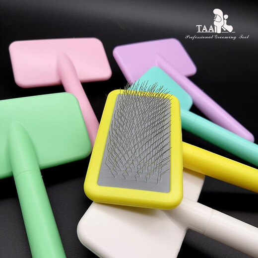 TAA Taiwan TAA official store pet grooming needle comb little white comb it it elf comb professional needle comb hair pulling needle comb cute powder