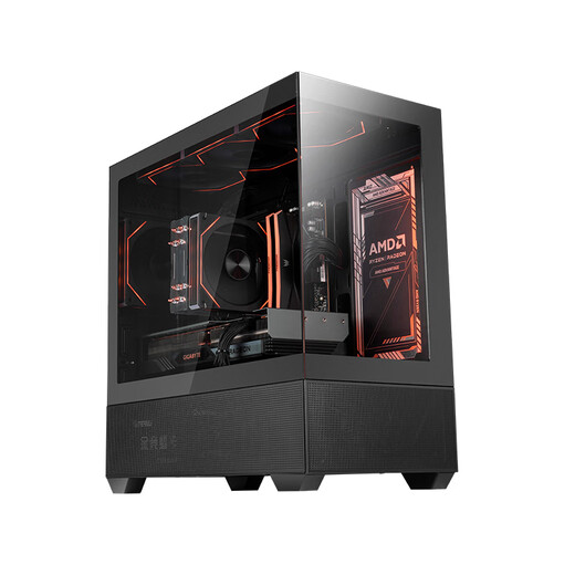AMD Ryzen R5 9600X assembled computer RTX5060Ti/RX9060XT graphics card Delta mobile gaming desktop computer complete machine design editing drawing DIY assembly machine configuration four R5 9600X+RTX5060Ti host kit