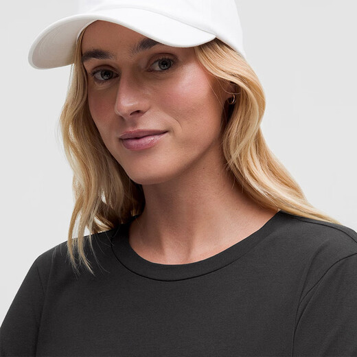 Lululemon丨Cinched women's lace-up adjustable open cotton blend long-sleeved T-shirt LW3IAAS black XS