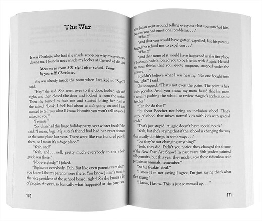 Wonder 英文原版 奇迹男孩 电影原著小说 蓝思阅读指数790L