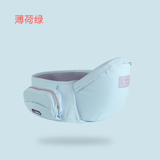 布兜妈妈多功能婴儿背带腰凳轻便宝宝坐凳四季透气抱带前抱式单凳 玛瑙灰