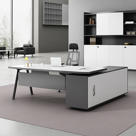 Longxu boss desk office desk and chair combination simple and stylish office furniture small executive manager table 1.8 meters