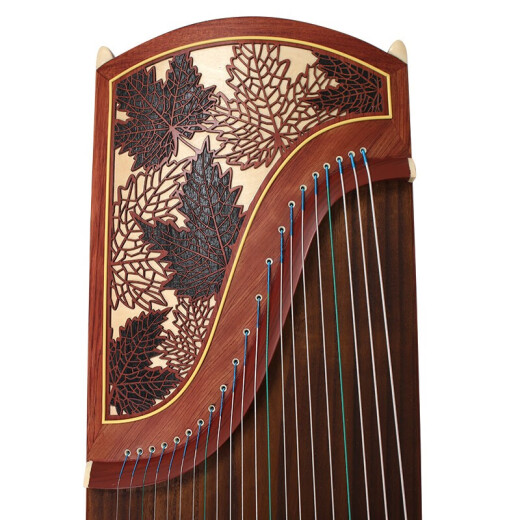 Dunhuang brand guzheng Dunhuang guzheng fishing boat singing evening 696M 694M-HF/ Beginner's entry-level rating and playing guzheng 694M-HF Red maple dazzling