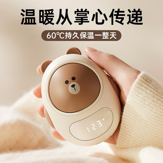 暖手宝 充电 防爆2024 新品充电二合一usb充电式暖手器萌宠卡通迷 BP833玲珑兔粉色 暖手宝