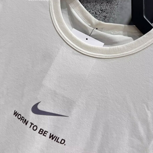 Nike kurzärmelige Herrenkleidung 2025 Sommer Neues bequemes schnelles trocknendes atmungsaktives Fitness-Training für Sportbekleidung Rundhals Casual T-Shirt HF6169-133 White M.