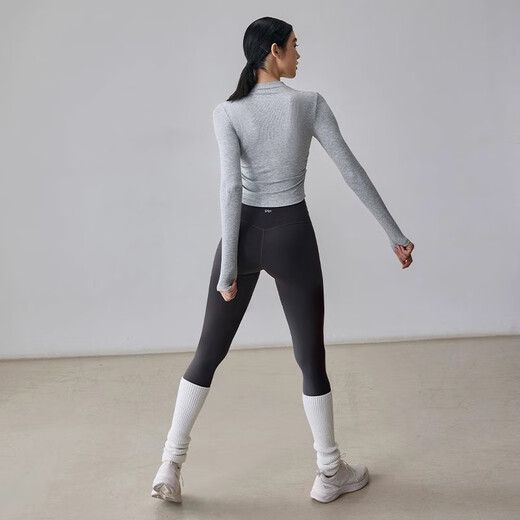 Gigt Jiji yoga wear long-sleeved women's fall and winter outer wear Pilates elastic sports fitness clothes