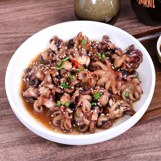 Hongshun Octopus 1Jin Jin is equal to 0.5kg, packed with teeth removed and fresh, quick-frozen small octopus, barbecue hot pot ingredients, fresh and frozen products