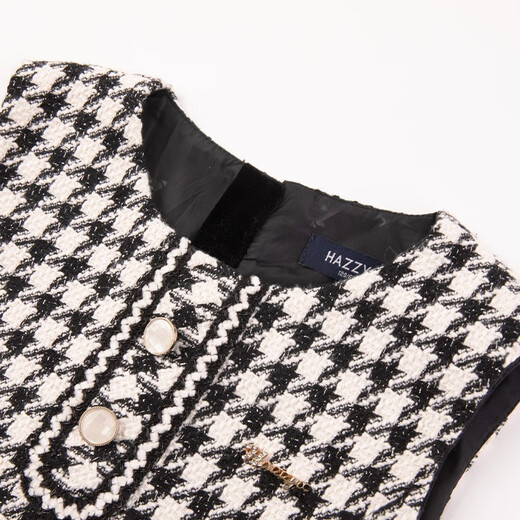 HAZZYS brand children's clothing girls' dress autumn new arrival soft, comfortable, breathable and versatile round neck fashionable vest skirt 130