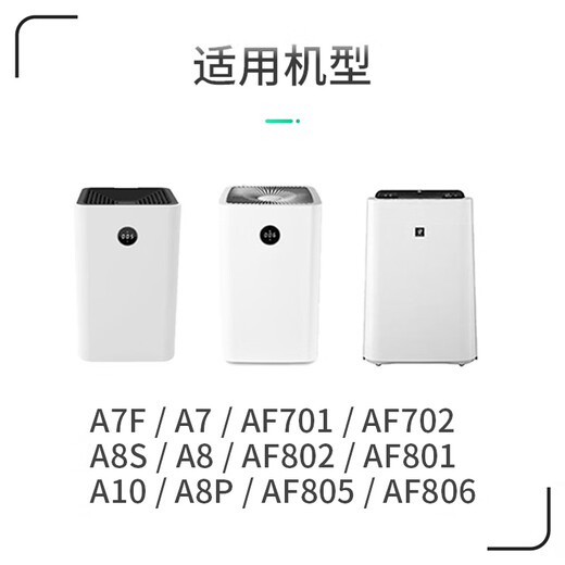 Igaintin adaptiert an AirX AF701 801 802 Luftreiniger Filterelement Universal Typ Chipless A7/A7f Aldehydentfernung und Dunstentfernungsfilter [einschließlich 2 Teile]