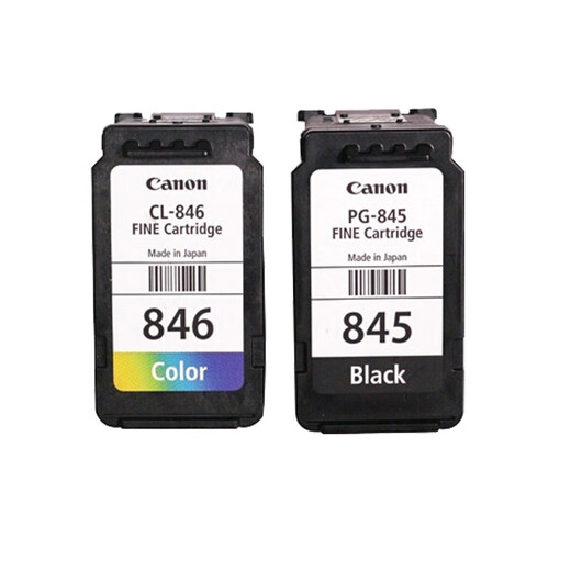 Canon (Canon) Cartridge à encre 845 d'origine 846 Couleur MG2580 3080 3180 3380 498 Cartouche d'encre d'imprimante Canon PG-845 Black Standard Encre Cartouche 8 ML