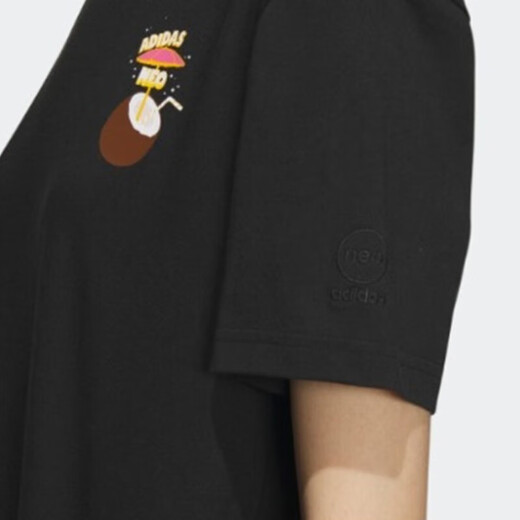 阿迪达斯 （adidas）Neo短袖女装2025夏季新款健身训练运动跑步透气休闲圆领T恤IP3877 IP3878 M