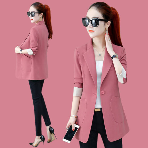 Zhidou Dou Dou Small Suit Veste pour femmes 2021 Vêtements d'été printemps et automne Nouveau gingembre à la tendance du haut de la longueur et du gingembre 9859 pour 96-105jin [Jin est égal à 0,5 kg]))