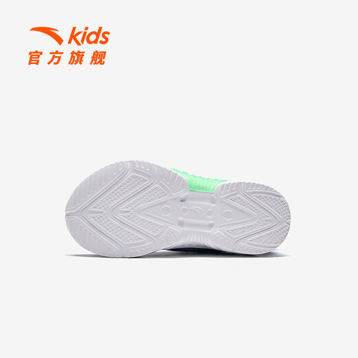 Anta-Kinder-Turnschuhe für Jungen im Sommer 2024 Neues leichter, weicher Sohle atmungsaktives Mesh lässige Laufschuhe Anta-Weiß/Schwarz/Hushui Blue 9904-1 29