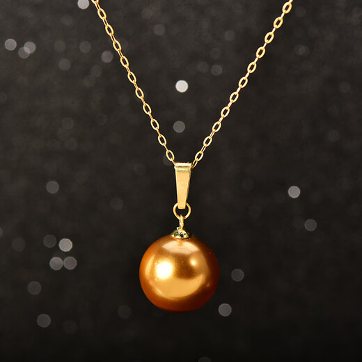 Xuecong Korean fashion popular 14k gold pendant, exquisite temperament and versatile gold pearl pendant neck chain clavicle pendant pendant (without chain)
