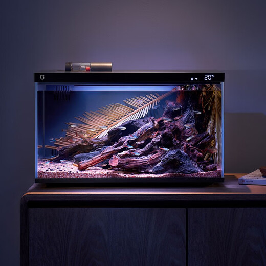 米家小米智能鱼缸 一体整机免装语音遥控半年免换水APP定时喂食水族箱 米家智能鱼缸+鱼缸滤芯【物理+生化】