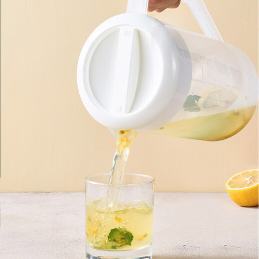 Fully suitable commercial cold kettle, cold kettle, plastic large-capacity cup with scale, household cold white kettle, juice kettle 2500ml