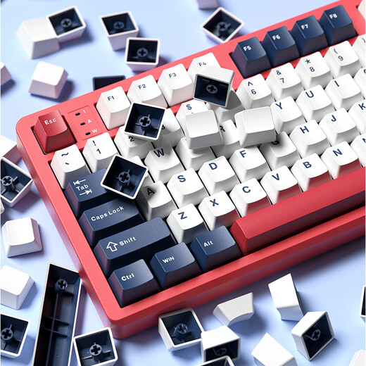 LEOBOG Hi98 customized wired mechanical keyboard aluminum tuotuo leaf spring Gasket structure 98 equipped with full key no impulse hot plug Yunshuilan-FR4 positioning board [Barbie axis] RGB