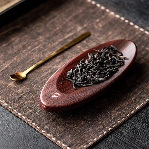 Tangfeng digital smart tea electronic scale tea scale household small charging high-precision heavy-weight tea set tea ceremony accessories Qingzhou tea scale walnut color