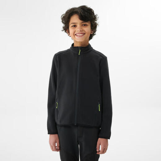 Decathlon polar fleece jacket for boys and girls plus fleece sweatshirt (23 new) graphite black - older children 125cm4180866