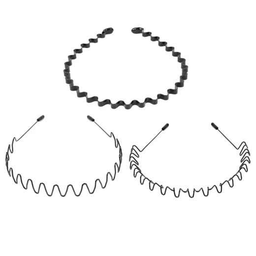 Morning color hairband men's invisible headband hair bundle 3-piece set for face washing men's hairpins broken hair organizer hairpins