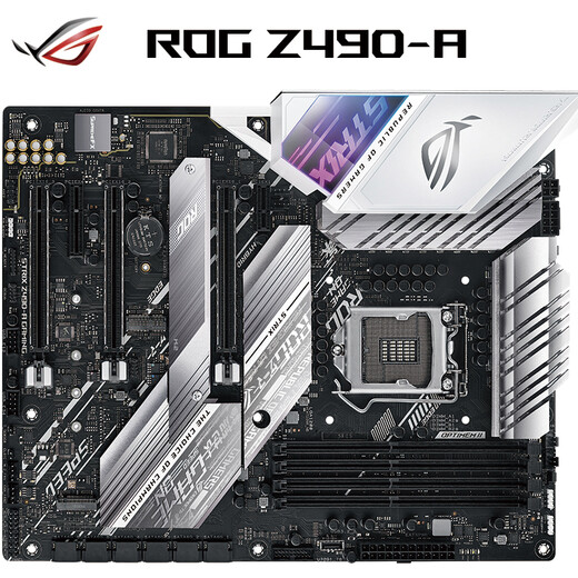 Asus Rog Strix Z490-A Gaming Snow Blowing Mother плата поддерживает CPU 10900K/10700K/10700KF (Intel Z490/LGA 1200)