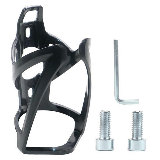 New bicycle water bottle holder two-color water cup holder riding accessories equipment bicycle mountain bike road bike water bottle holder pure black with screw wrench