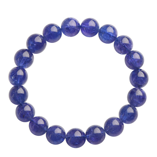 Everlasting Leaf Collection Natural Tanzanite Bracelet Purple Blue Bracelet Sapphire Cordierite Crystal Gift Women's Gift Tanzanite Bracelet About 10mm Bead Diameter