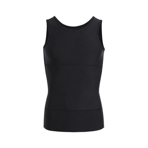Sheye (SHEYE) new generation of meat-hiding artifact men's new 3rd generation Dayao slim men's belly and chest vest summer seamless belly shaping garment [short-sleeved] black [2XL size] [suitable for 160-200Jin [Jin equals 0.5 kg]]