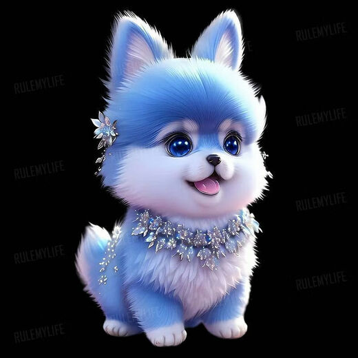 
Cute internet celebrity dog ​​super cute puppy stickers personalized decoration refrigerator toilet stickers car stickers children's room wall stickers YJ1424 20 cm