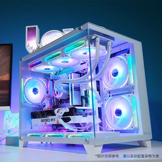 Colorful Computer i5 13400F/RTX5060Ti 4060Ti Chicken Eternal Live Broadcast Designer RTX5070 E-Sports Gaming Desktop Computer Host DIY Assembly Complete Machine with Three丨i5 13400F丨RTX5050 8G