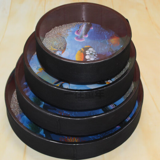 
Geyue Colorful Ocean Wave Drum 10/12/14/16 Inch Sea Drum Ocean Drum Orff Percussion Instrument Big Ocean Wave Drum 16 Inch (40CM) 1